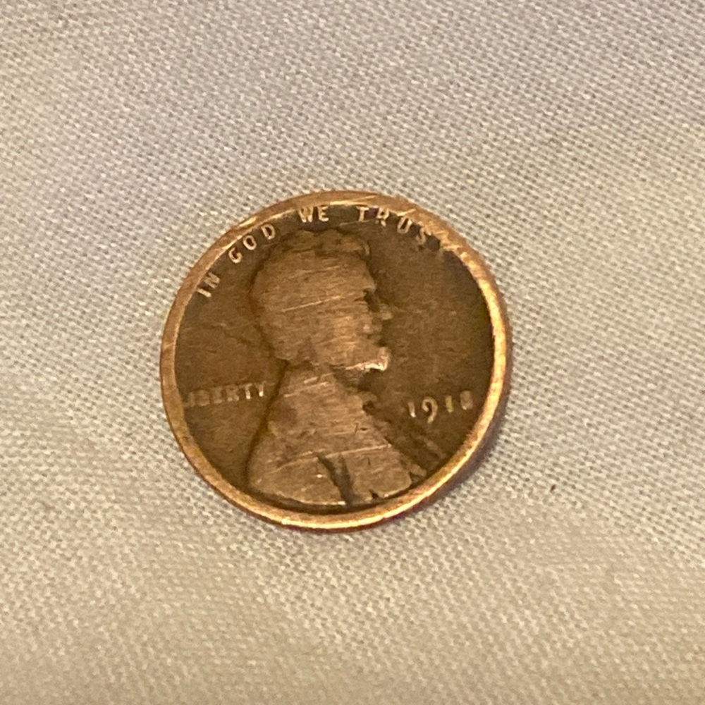 1918 No Mint Mark Copper Lincoln Wheat Cent
